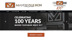 Desktop Screenshot of mandevillesign.com